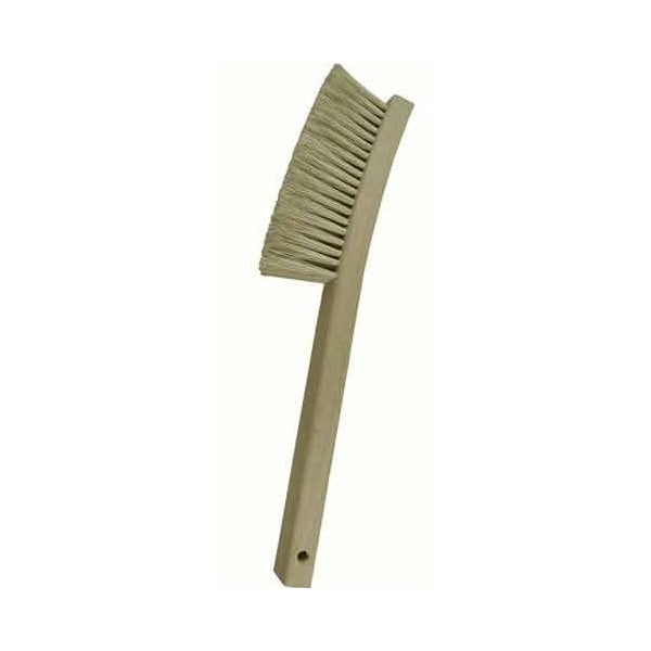 4 X 19 Row Hog Bristle and 13-3/4 Curved Wood Handle Plater's Brush, PK12